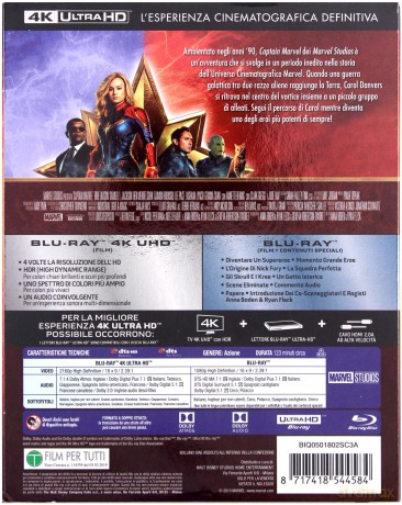 Captain Marvel (Kapitan Marvel) [Blu-Ray 4K]+[Blu-Ray]