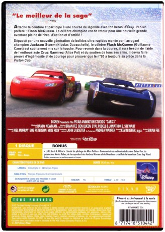 Cars 3 (Auta 3) (Disney) [DVD]
