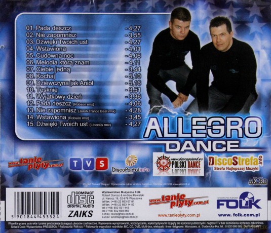 Allegro Dance: Pada deszcz [CD]