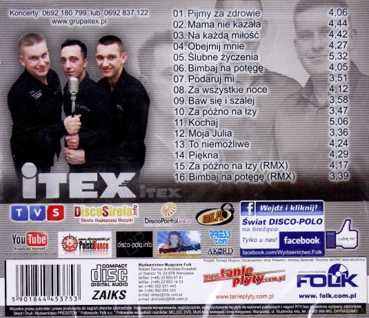 Itex: Mama nie kazała [CD]