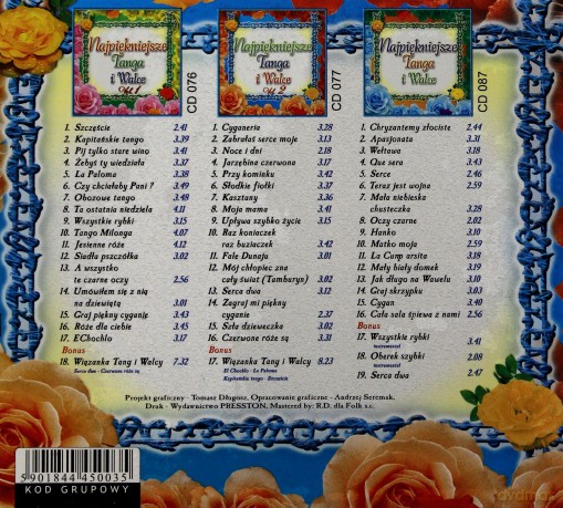 Najpiękniejsze tanga i walce [BOX] [3CD]