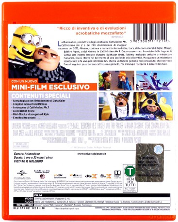 Despicable Me 3 (Gru, Dru i Minionki) [Blu-Ray]