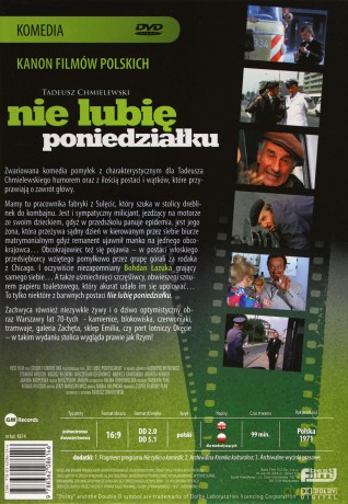 Nie lubię poniedziałku (Kanon Filmów Polskich: Komedie) (booklet) [DVD]