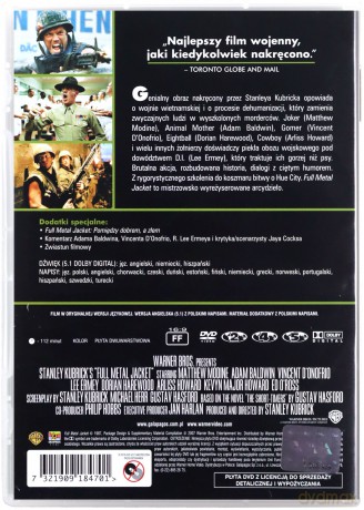 Full Metal Jacket edycja specjalna [DVD]