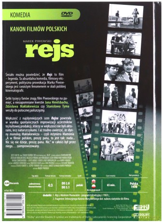 Rejs (Kanon Filmów Polskich: Komedie) (digibook) [DVD]