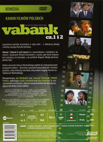 Vabank część 1 i 2 (Kanon Filmów Polskich: Komedie) (digibook) [2DVD]