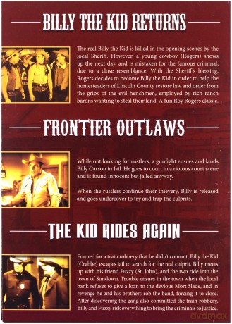 Billy the Kid Returns / Frontier Outlaws / The Kid Rides Again [BOX] [3DVD]