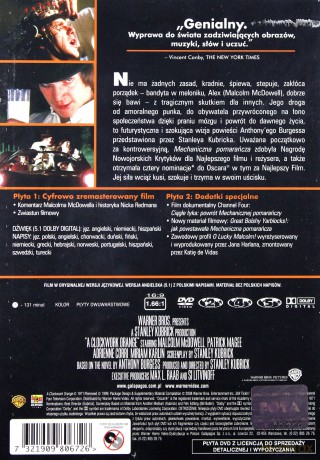Mechaniczna pomarańcza edycja specjalna [2DVD]