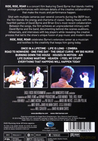 David Byrne: Ride Rise Roar [DVD]