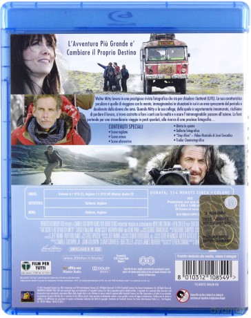 The Secret Life of Walter Mitty (Sekretne życie Waltera Mitty) [Blu-Ray]