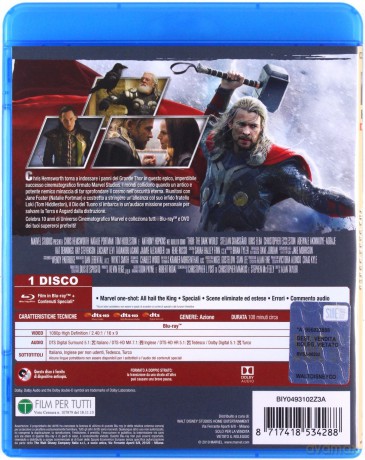 Thor The Dark World- 10 Anniversary (Thor: Mroczny świat) [Blu-Ray]