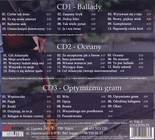 Bogusław Nowicki: Ballady, Oceany, Optymizmu Gram [3CD]