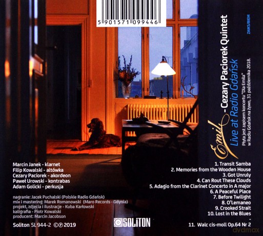 Cezary Paciorek Quintet: Emil [CD]