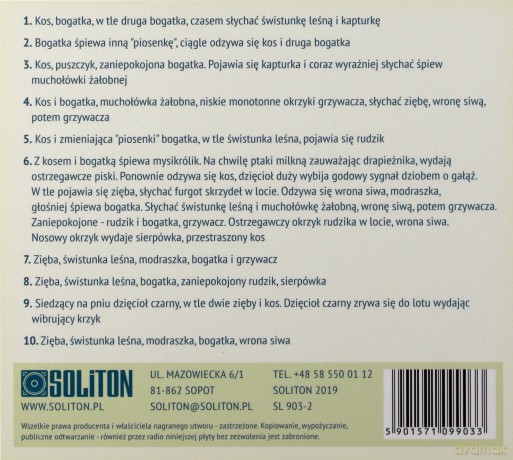 Ptasi Poranek w Lesie [CD]