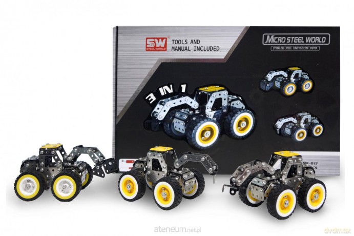 Traktor metal 3w1 do skręcania 279 el.