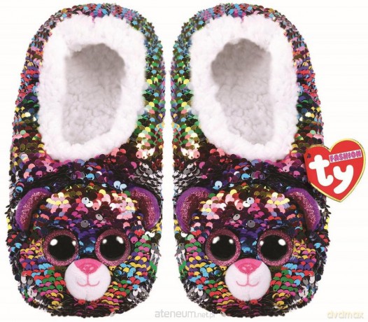 TY Fashion Dotty - Cekinowe pantofle Lampart