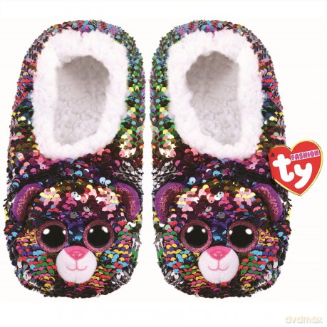 TY Fashion Dotty - Cekinowe pantofle Lampart