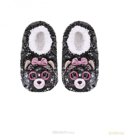TY Fashion Kiki - Cekinowe kapcie Kot rozmiar M