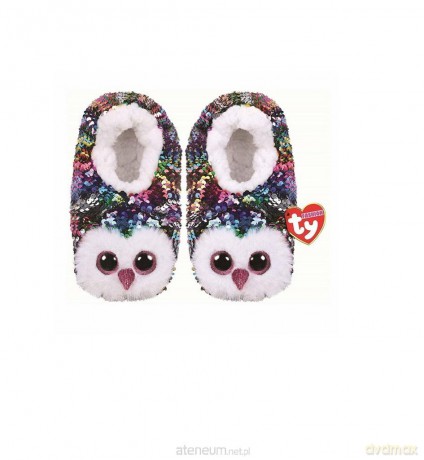 TY Fashion Owen - Cekinowe kapcie Sowa rozmiar M