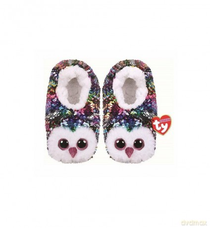 TY Fashion Owen - Cekinowe kapcie Sowa rozmiar S