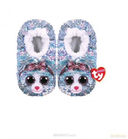 TY Fashion Whimsy - Cekinowe kapcie Kot rozmiar S