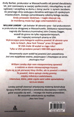W obronie syna - William Landy [KSIĄŻKA]