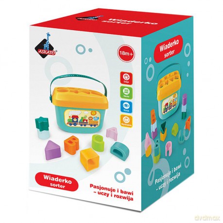 Wiaderko - sorter z klockami [KLOCKI]