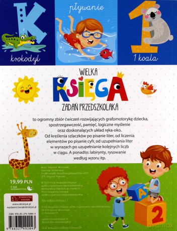 Wielka księga zadań przedszkolaka - Krzysztof Wiśniewski [KSIĄŻKA]