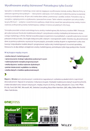 Analiza marketingowa. Praktyczne techniki z wykorzystaniem analizy danych i narzędzi Excela - Wayne L. Winston [KSIĄŻKA]