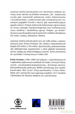 Anatomia ludzkiej destrukcyjności - Erich Fromm [KSIĄŻKA]