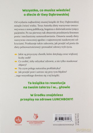 Dieta dr Ewy Dąbrowskiej. Fenomen samouzdrawiającego się organizmu. Jak działa post warzywno-owocowy - Ewa Dąbrowska [KSIĄŻKA]