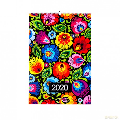 Folkowy kalendarz ścienny 2020 edycja limitowana 366+ [KALENDARZ]