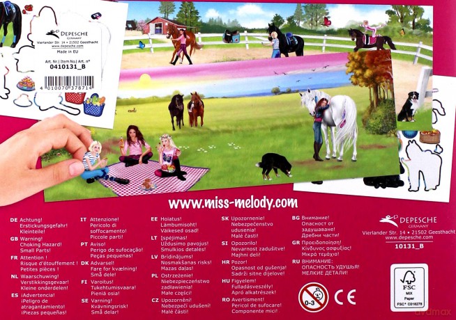 Kolorowanka z naklejkami miss melody