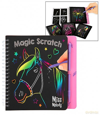 Kolorowanka zdrapywanka magic scratch mini miss melody
