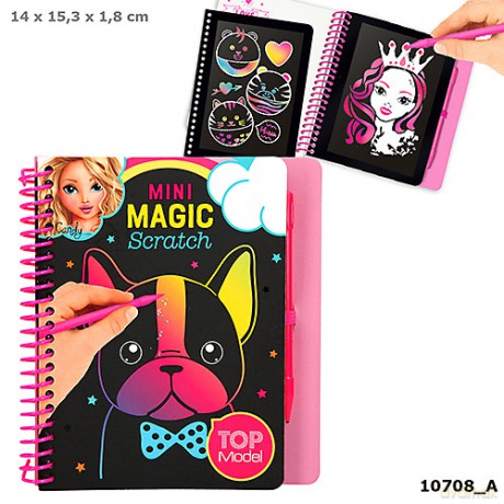 Kolorowanka zdrapywanka magic scratch mini top model