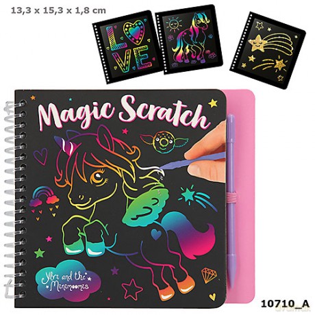 Kolorowanka zdrapywanka magic scratch mini ylvi jednorożec
