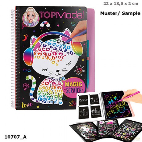 Kolorowanka zdrapywanka magic scratch top model