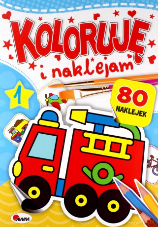 Koloruję i naklejam 1 - Piotr Kozera [KSIĄŻKA]