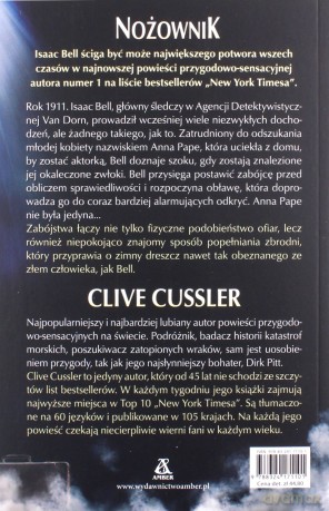 Nożownik - Clive Cussler, Justin Scott [KSIĄŻKA]