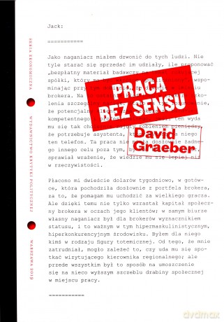 Praca bez sensu - David Graeber [KSIĄŻKA]