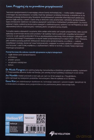 Przyspieszenie Lean i Devops w rozwoju firm technologicznych - Nicole Forsgren, Jez Humble, Gene Kim [KSIĄŻKA]