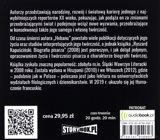 Ryszard Kapuściński. Biografia pisarza - Beata Nowacka, Zygmunt Ziątek [AUDIOBOOK]