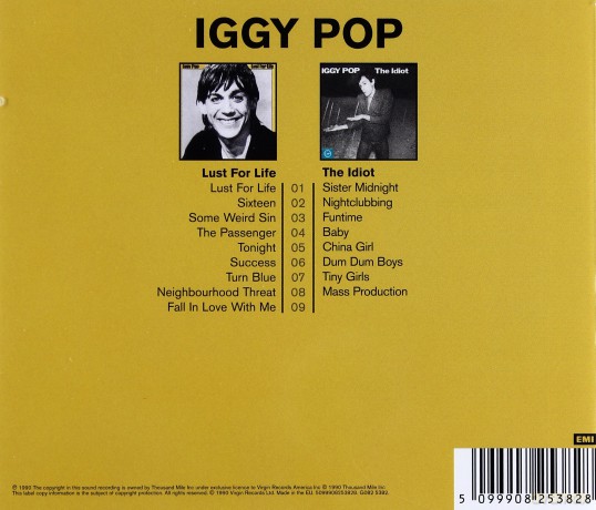 Iggy Pop: Lust For Life / The Idiot [2CD]
