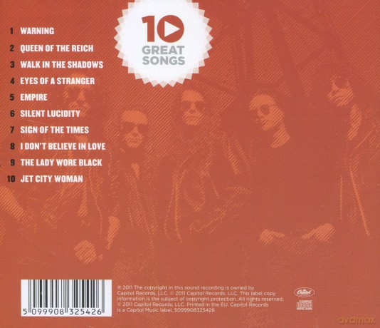 Queensryche: 10 Greatest Songs [CD]