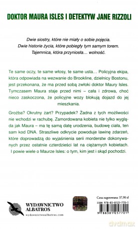 Sobowtór - Tess Gerritsen [KSIĄŻKA]