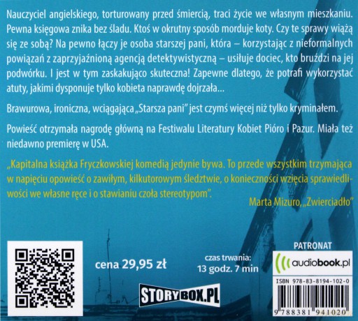 Starsza pani wnika - Anna Fryczkowska [AUDIOBOOK]