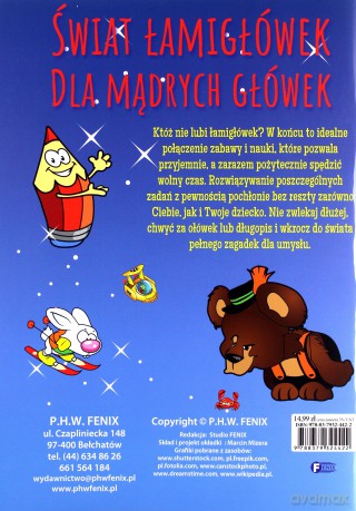 Świat łamigłówek dla mądrych główek [KSIĄŻKA]