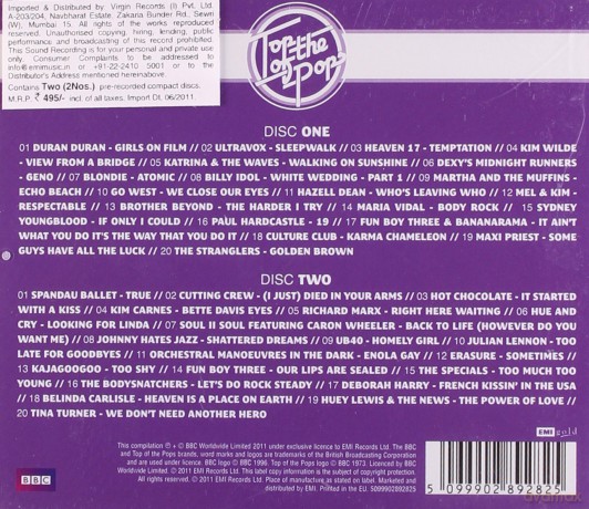 Top Of The Pops - Eighties [2CD]