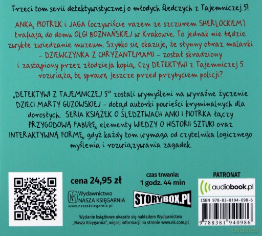 Zagadka królowej myszy. Detektywi z tajemniczej 5 (Tom 3) - Marta Guzowska [AUDIOBOOK]
