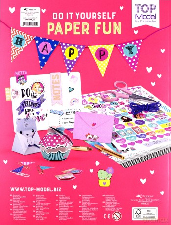 Zestaw kreatywny paper fun top model
